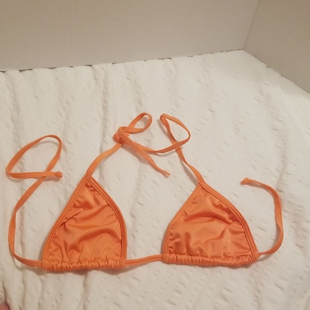 Neon orange Bikini top Petunia